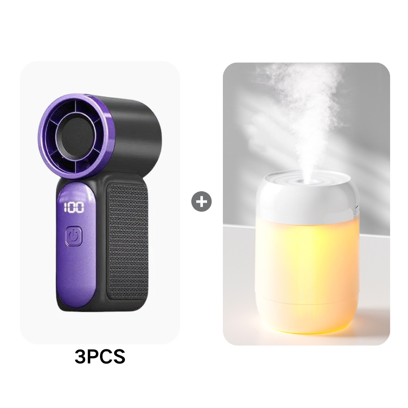 🥳2026 HOT SALE🥳💨❄️ 50% OFF! Turbo Handheld Fan – 16900 RPM, 6 speeds, LED display. 🌬️✨