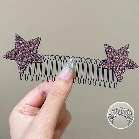 🥳2026 HOT SALE🥳💞50K+ SOLD!💇♀️🌀 50% OFF! Flexible Invisible Hair Comb – Non‑slip metal teeth, smooth rounded tips. Tucks away flyaways & baby hairs – stays secure all day! ✨🛡️