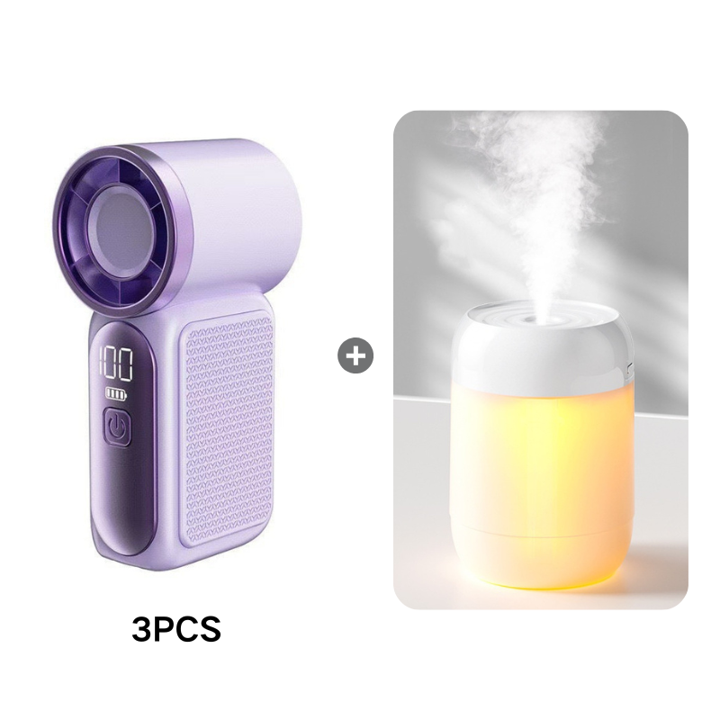 🥳2026 HOT SALE🥳💨❄️ 50% OFF! Turbo Handheld Fan – 16900 RPM, 6 speeds, LED display.  🌬️✨