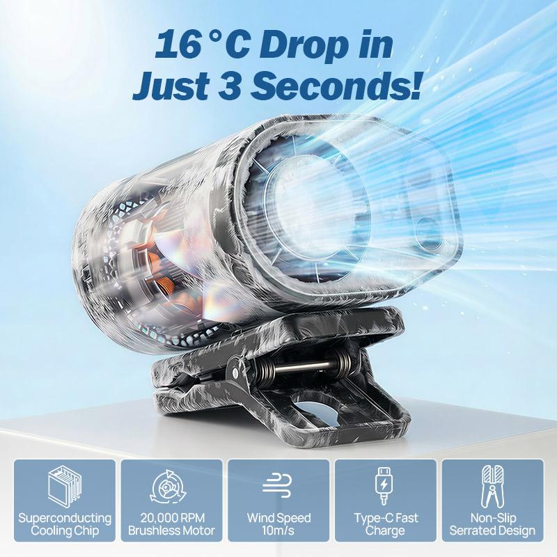 Mini Wearable Neck and Desktop USB Fan