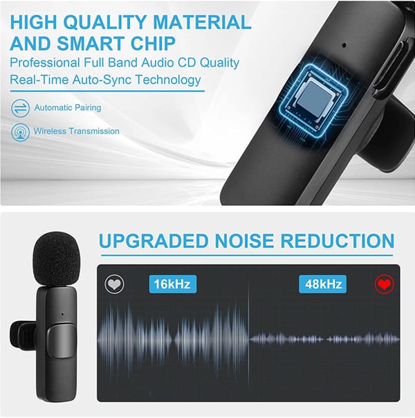 🔥New Hot Selling🪢New Wireless Lavalier Microphone
