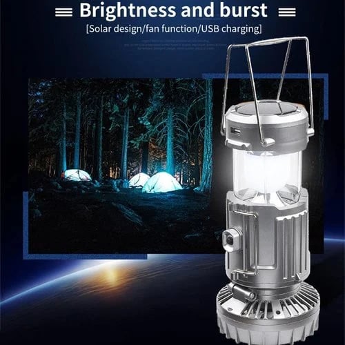 🔥2026 Hot Sale🔥Portable LED Camping Lantern With Fan