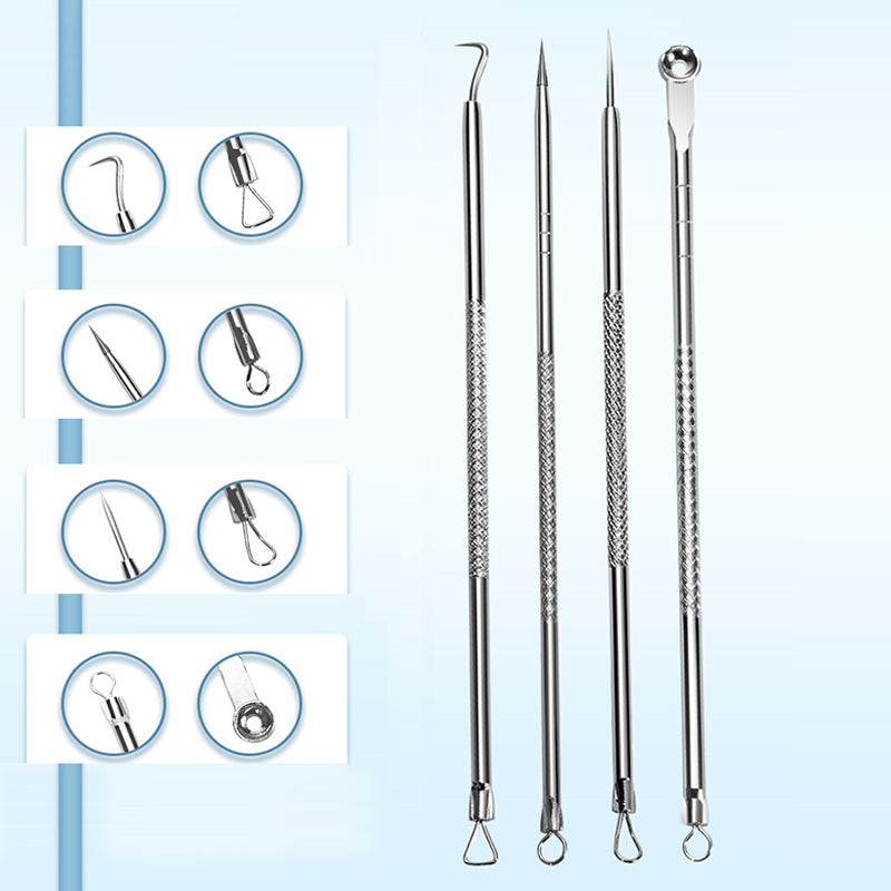 💓HOT SALE 50% OFF💥Stainless Steel Blackhead Removal Kit (with free alcohol pads)