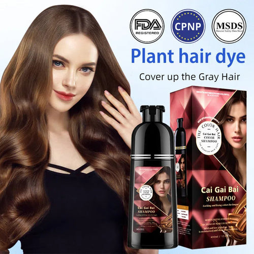 ⏳Time-Limited Special⏰ 3-in-1 Hair Coloring Shampoo, Plant Extracts for Vibrant Hair