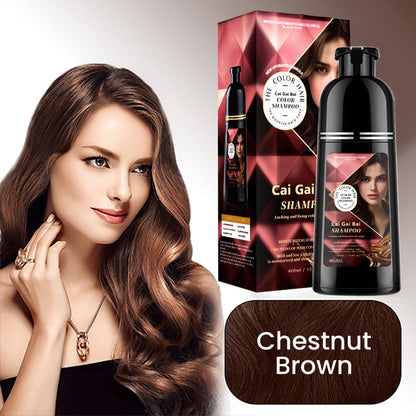 ⏳Time-Limited Special⏰ 3-in-1 Hair Coloring Shampoo, Plant Extracts for Vibrant Hair