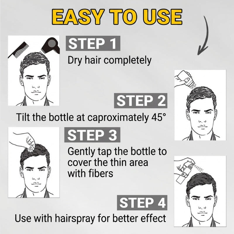 Long Lasting Water-Resistant Black Hair Concealer