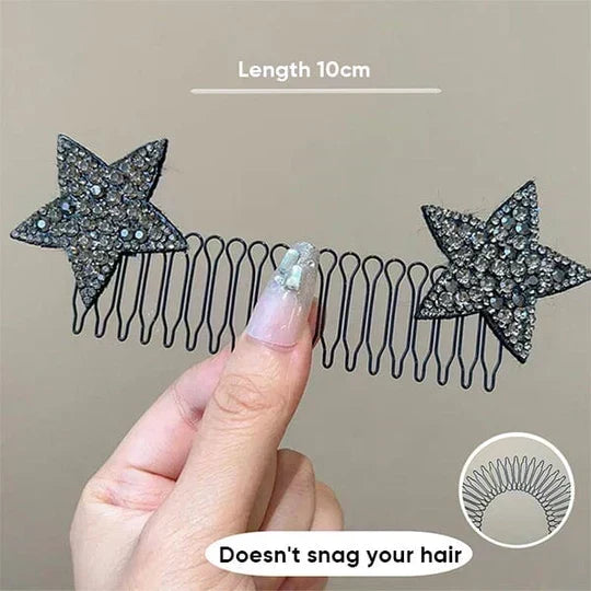 🥳2026 HOT SALE🥳💞50K+ SOLD!💇‍♀️🌀 50% OFF! Flexible Invisible Hair Comb – Non‑slip metal teeth, smooth rounded tips. Tucks away flyaways & baby hairs – stays secure all day! ✨🛡️