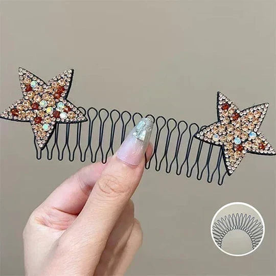 🥳2026 HOT SALE🥳💞50K+ SOLD!💇‍♀️🌀 50% OFF! Flexible Invisible Hair Comb – Non‑slip metal teeth, smooth rounded tips. Tucks away flyaways & baby hairs – stays secure all day! ✨🛡️